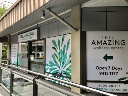 Feel Amazing Wellness Centre storefront in Chatswood